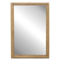 Specchio da parete rettangolare francese del 19° secolo, alto 4 piedi