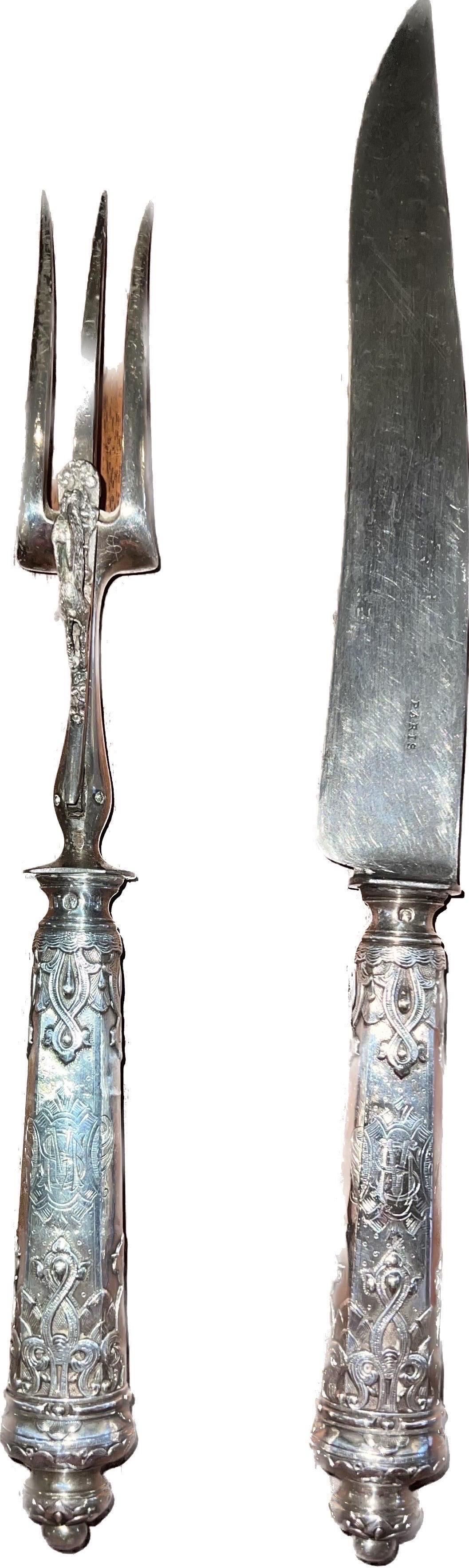 Mr. Giallo is opening his personal vault to sell a collection of his treasured antiques he's held on for so long.

About item
French Early 19th C. Sterling Silver Carving Set. Sterling silver handle with steel blade. Just stunning! This