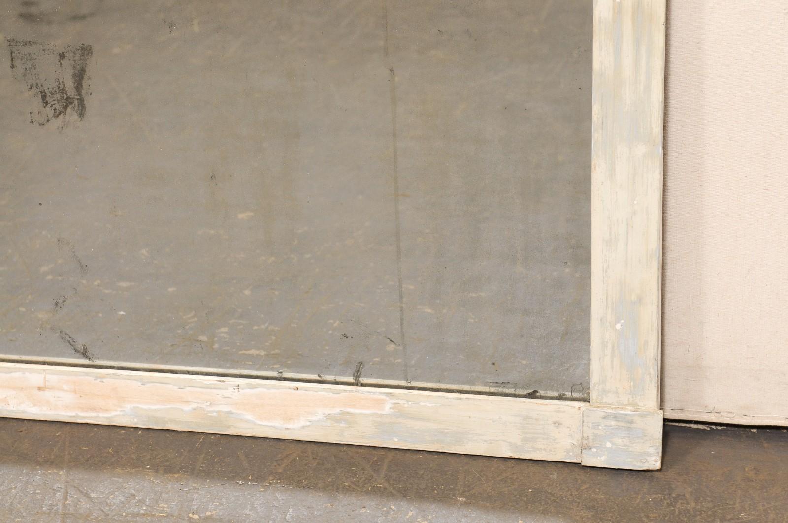 Miroir French 19th C. Tall Wall Mirror w/Original 2-Piece Glass en vente