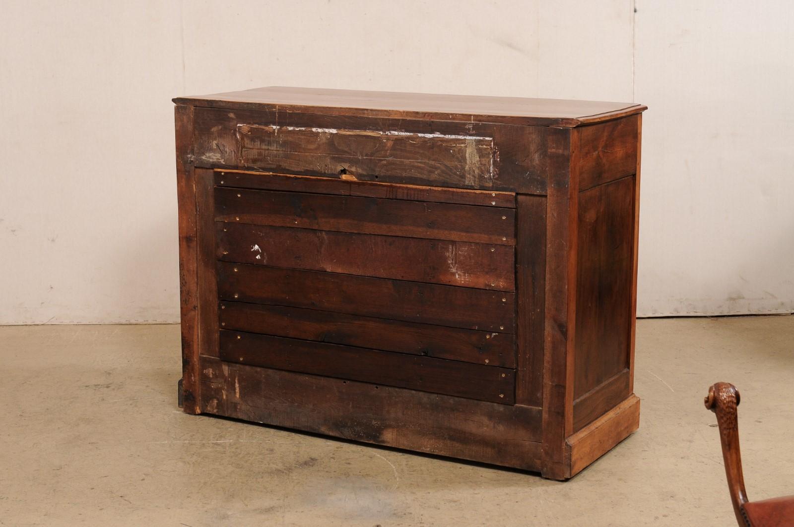 French 19th C. Wooden 2-Door Buffet Cabinet, 4.5 Ft. Width  For Sale 2