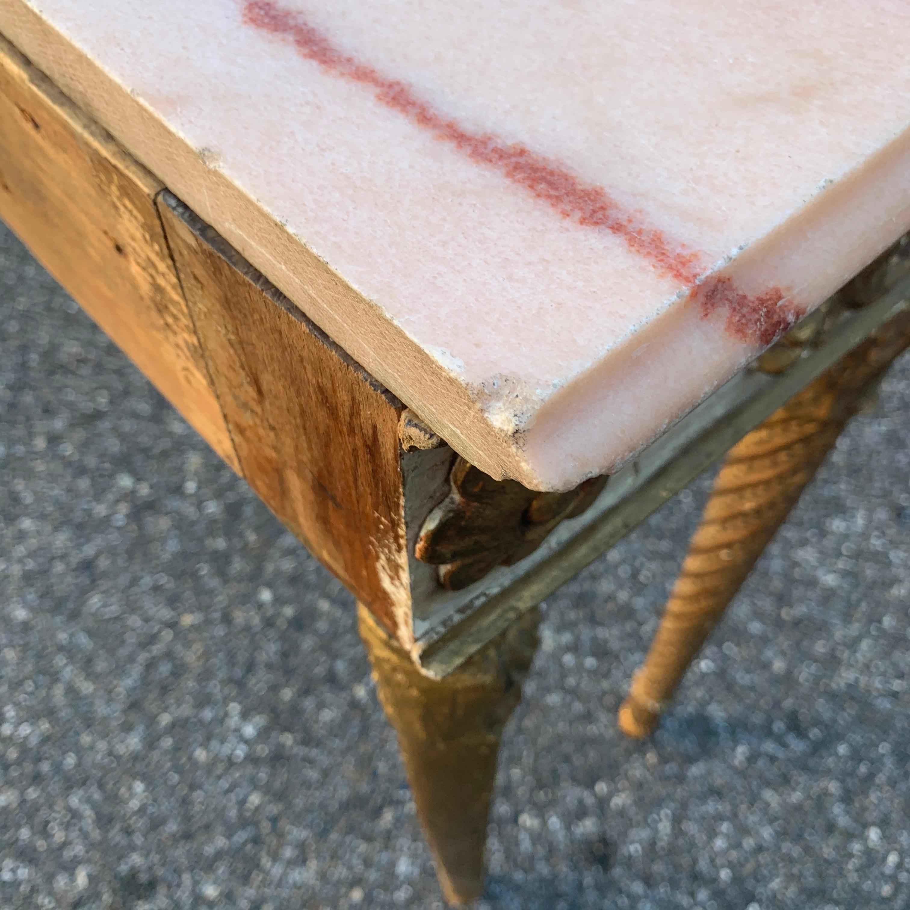 French 19th Century Narrow Louis XVI Marble-Top Console Table 5