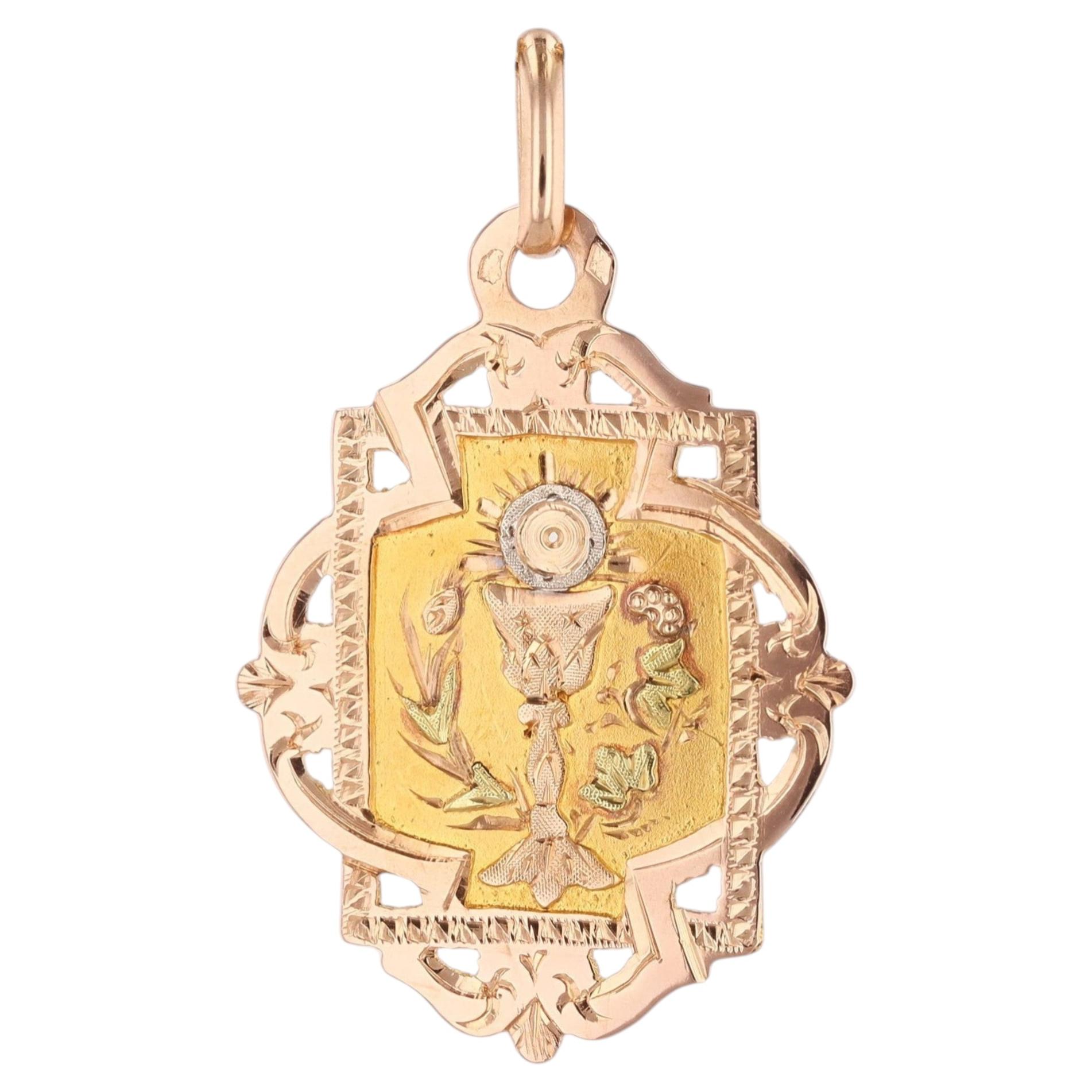 Antique French Gold Cette Porte Bonheur Charm at 1stDibs | porte
