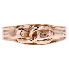 Bague bracelet en or rose 18 carats française du 19ème siècle