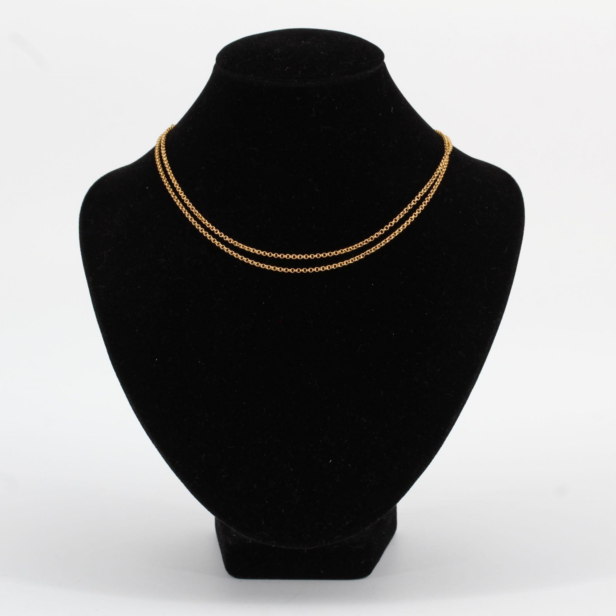 18 karat gold choker necklace