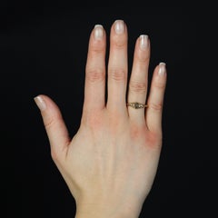 French 19th Century 18 Karat Yellow Gold Engraved Signet Ring