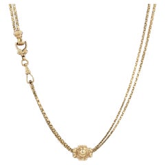 French 19th Century 18 Karat Yellow Gold Long Necklace