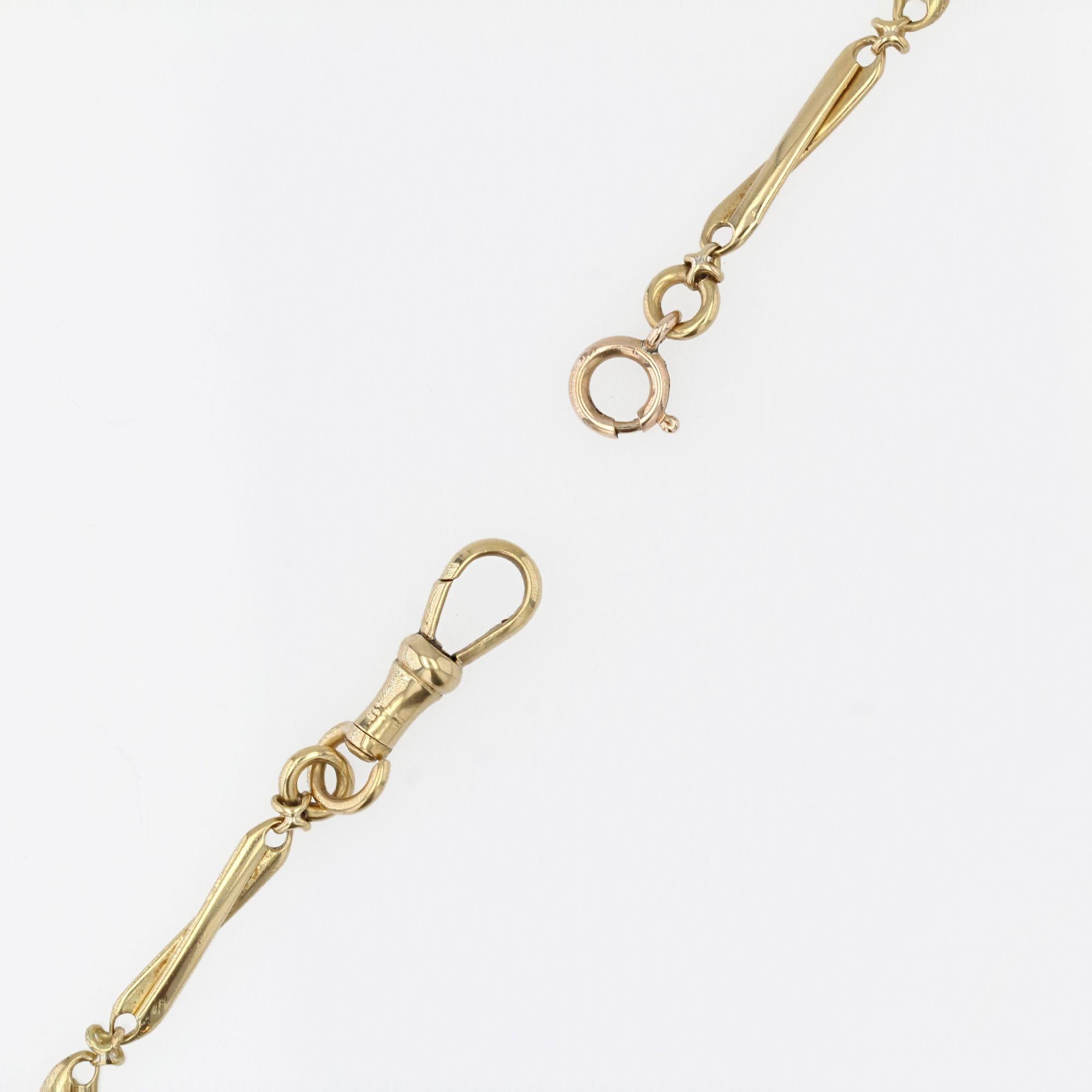 French 19th Century 18 Karat Yellow Gold Watch Chain 5