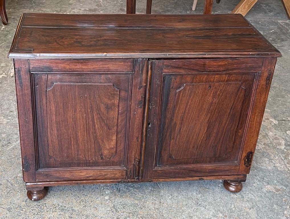 Stained French 19th Century 2 Door Walnut Buffet For Sale