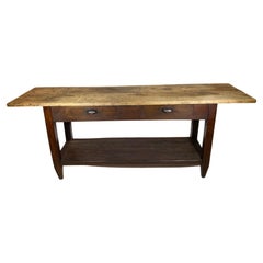 French 19th Century 2 Drawer console - Work Table
