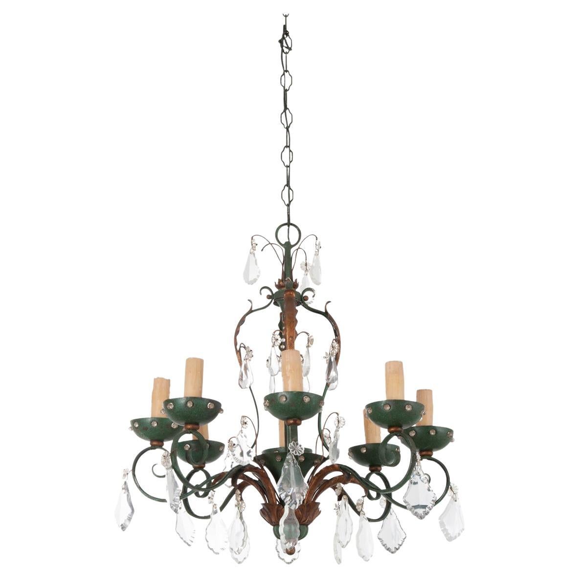 French, 19th Century, 8 Light Chandelier For Sale
