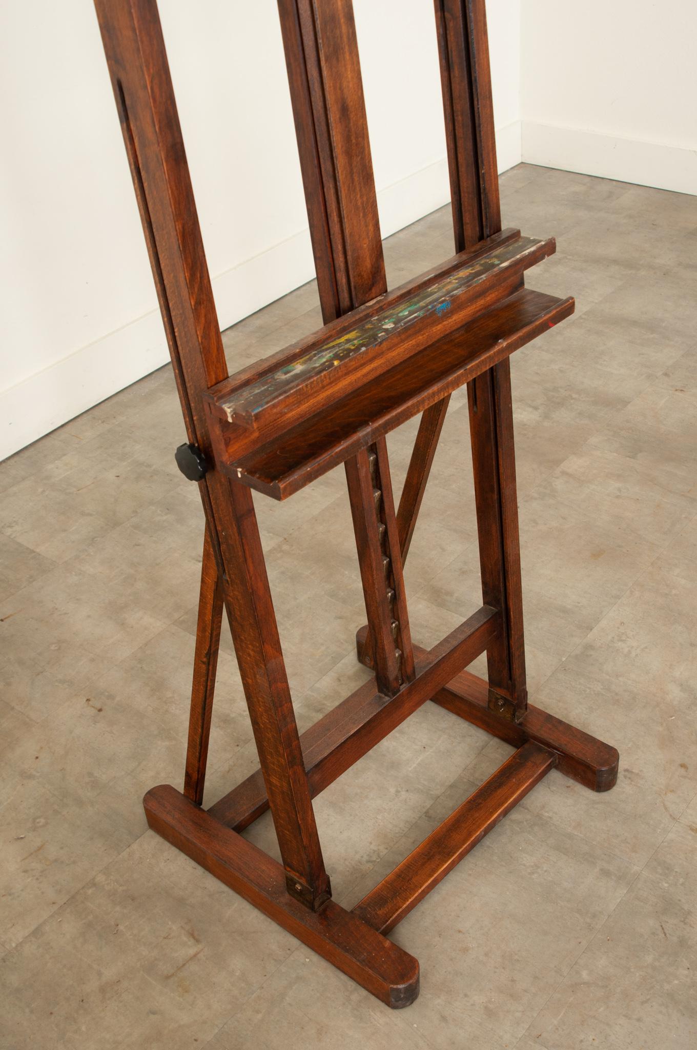 French 19th Century Adjustable Artists Easel In Good Condition In Baton Rouge, LA
