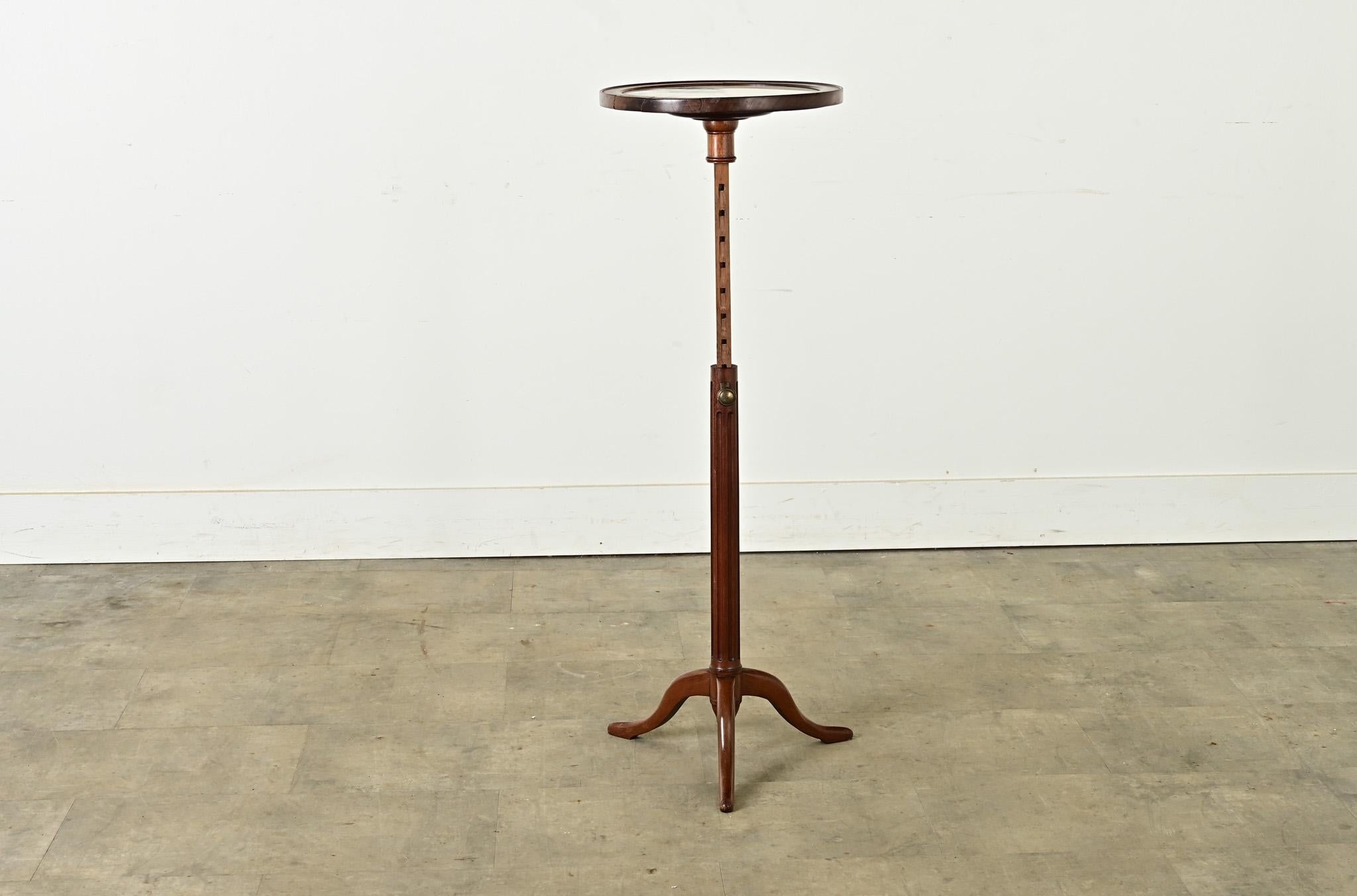 Brass French 19th Century Adjustable Gueridon Table