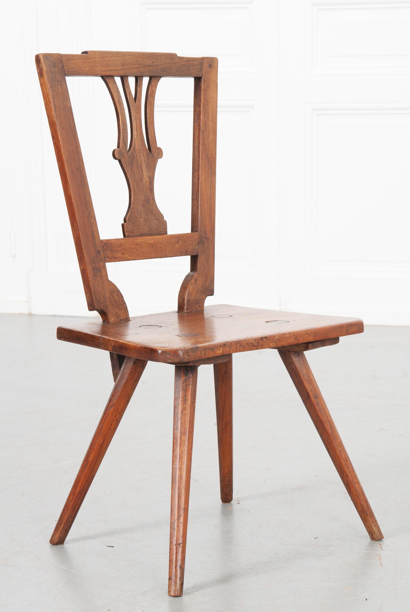 French 19th Century Alsatian Chair 1