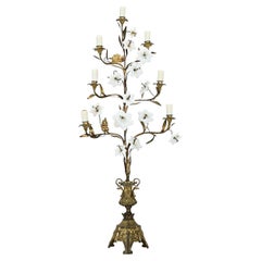 French 19th Century Altar Candelabra Converted Lamp