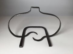 French 19th Century Antique Iron Fireplace Trivet