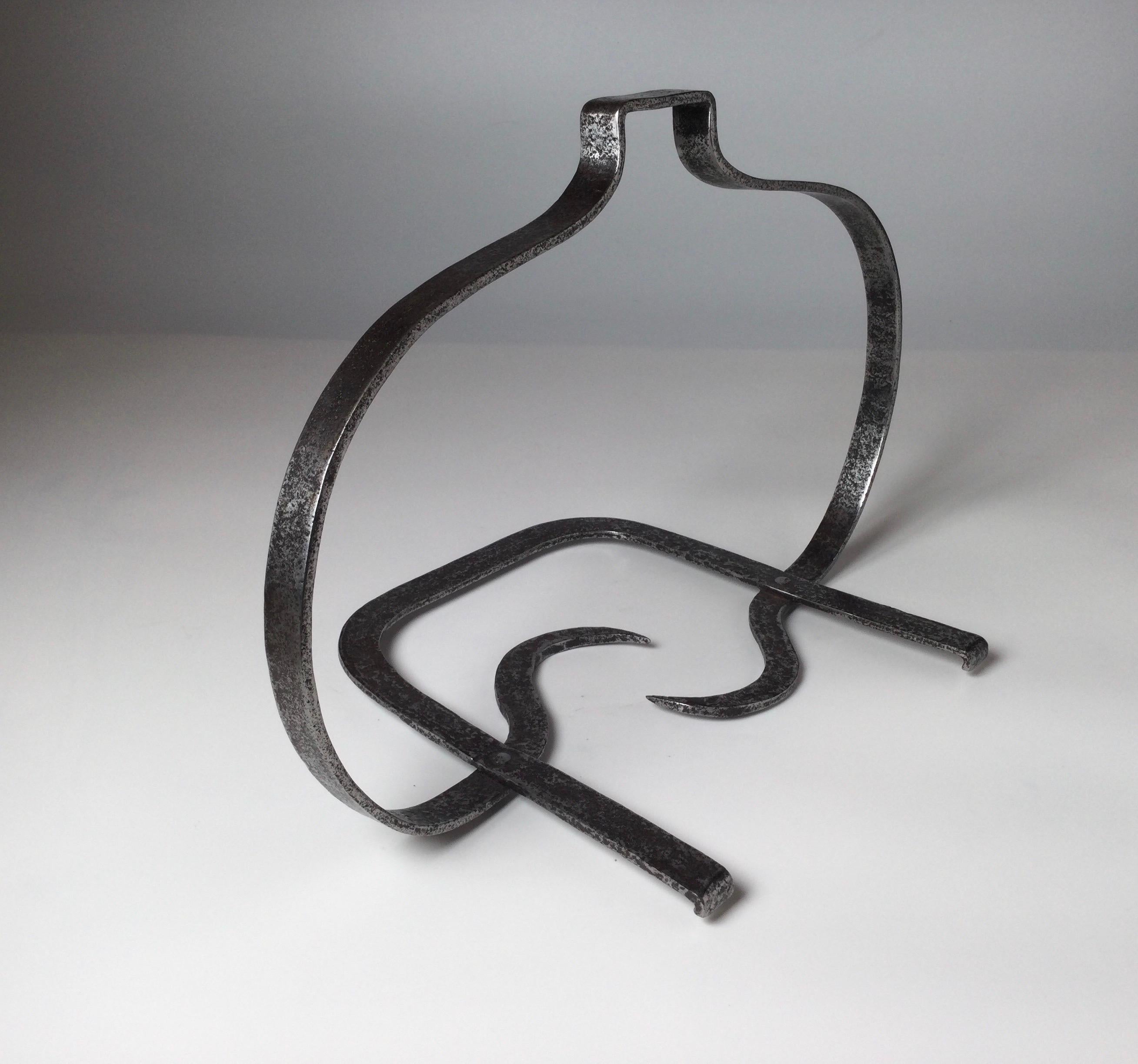 French 19th Century Antique Iron Fireplace Trivet For Sale 5