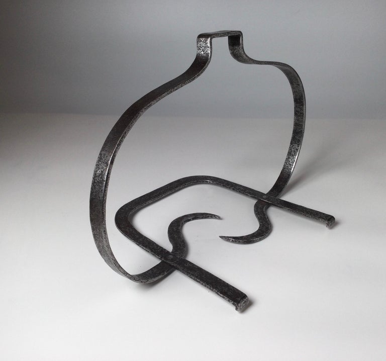 French 19th Century Antique Iron Fireplace Trivet For Sale at 1stDibs