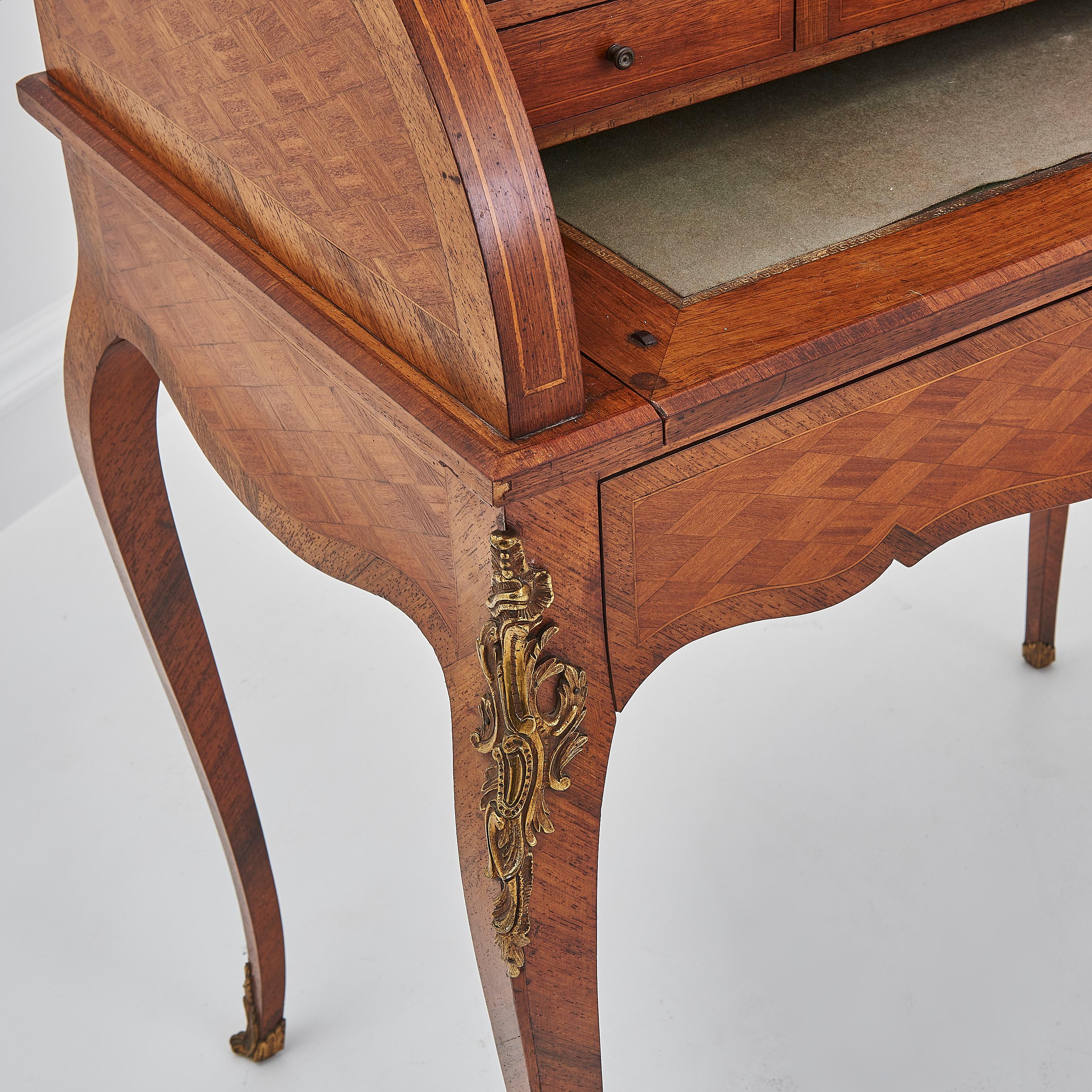 French 19th Century Antique Satinwood Bureau / Desk For Sale 2