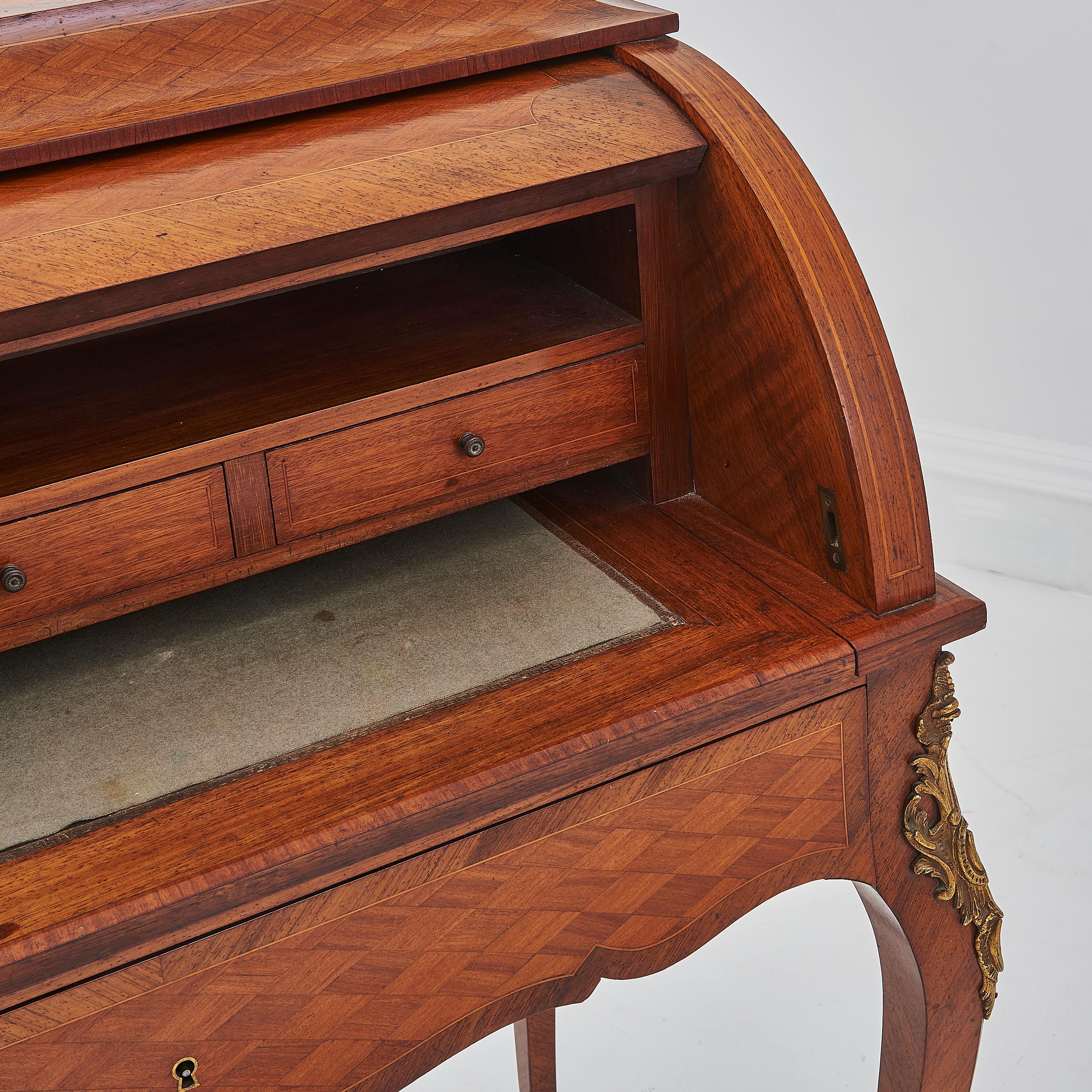 French 19th Century Antique Satinwood Bureau / Desk For Sale 3