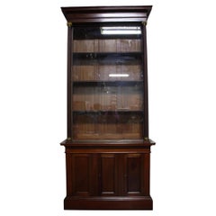 French Apothecary Cabinet, Mahogany & Brass, Napoleon III, Circa 1850