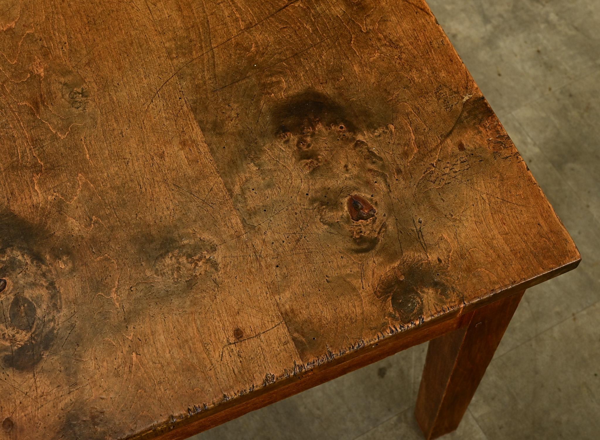 French 19th Century Applewood Coffee Table 4