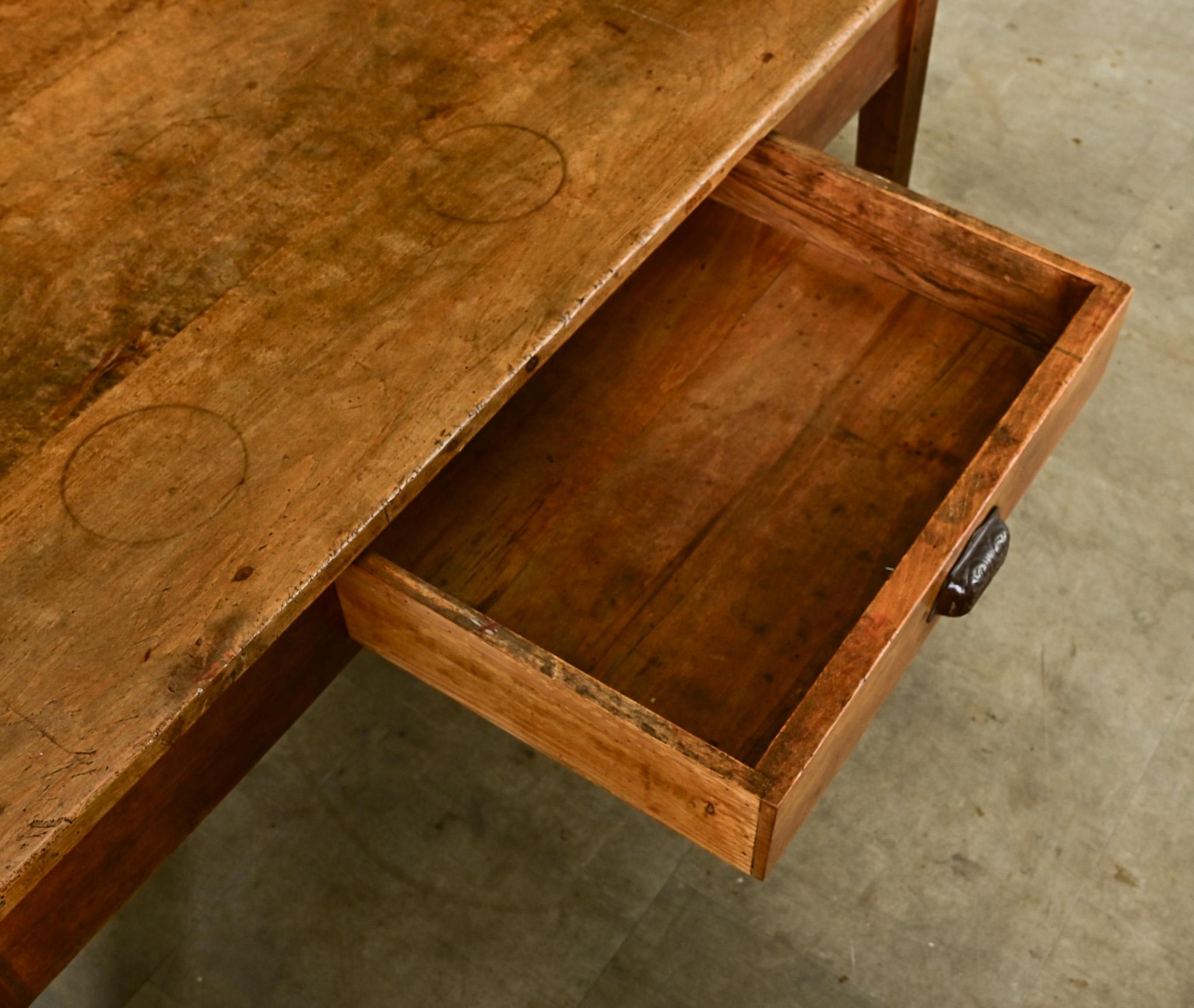 Wood French 19th Century Applewood Coffee Table