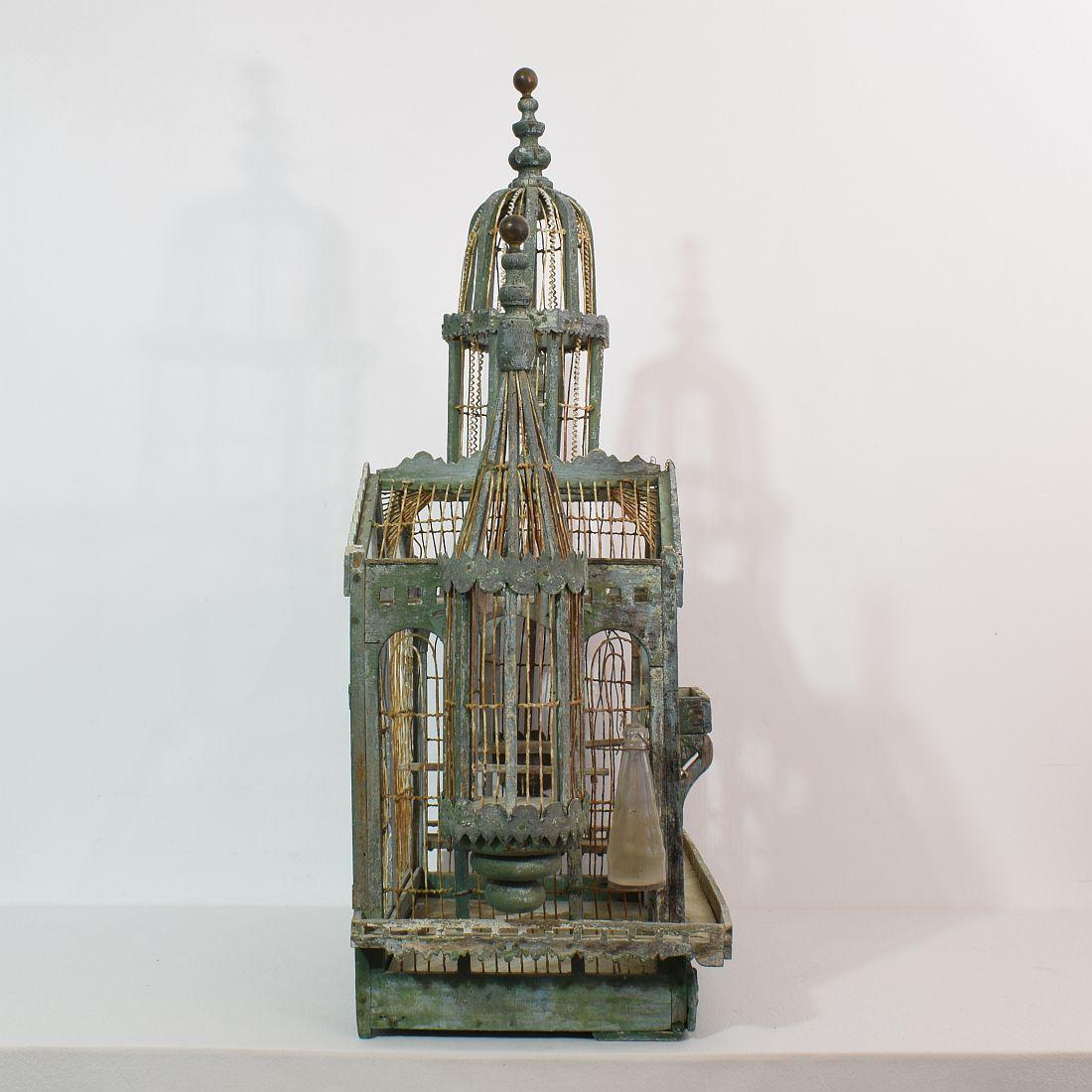 Hand-Crafted French 19th Century Architectural Birdcage