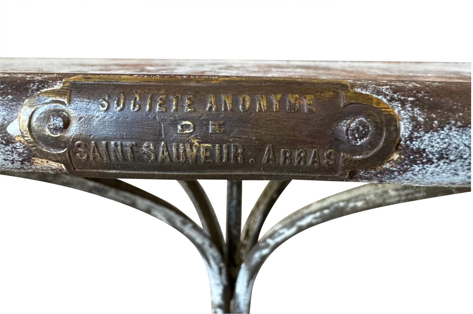 Tavolo da giardino francese di Arras del XIX secolo in vendita 3