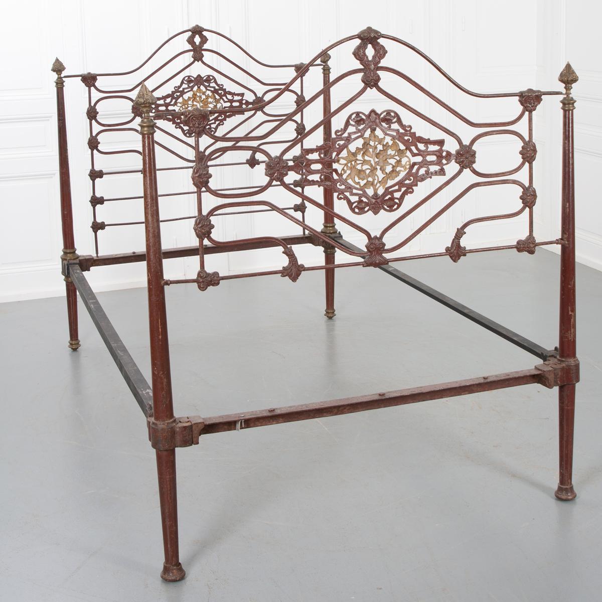 French 19th Century Art Nouveau Bed 6