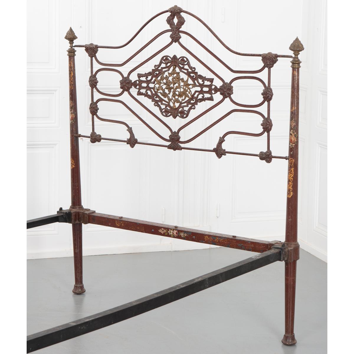French 19th Century Art Nouveau Bed 3