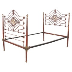 French 19th Century Art Nouveau Bed