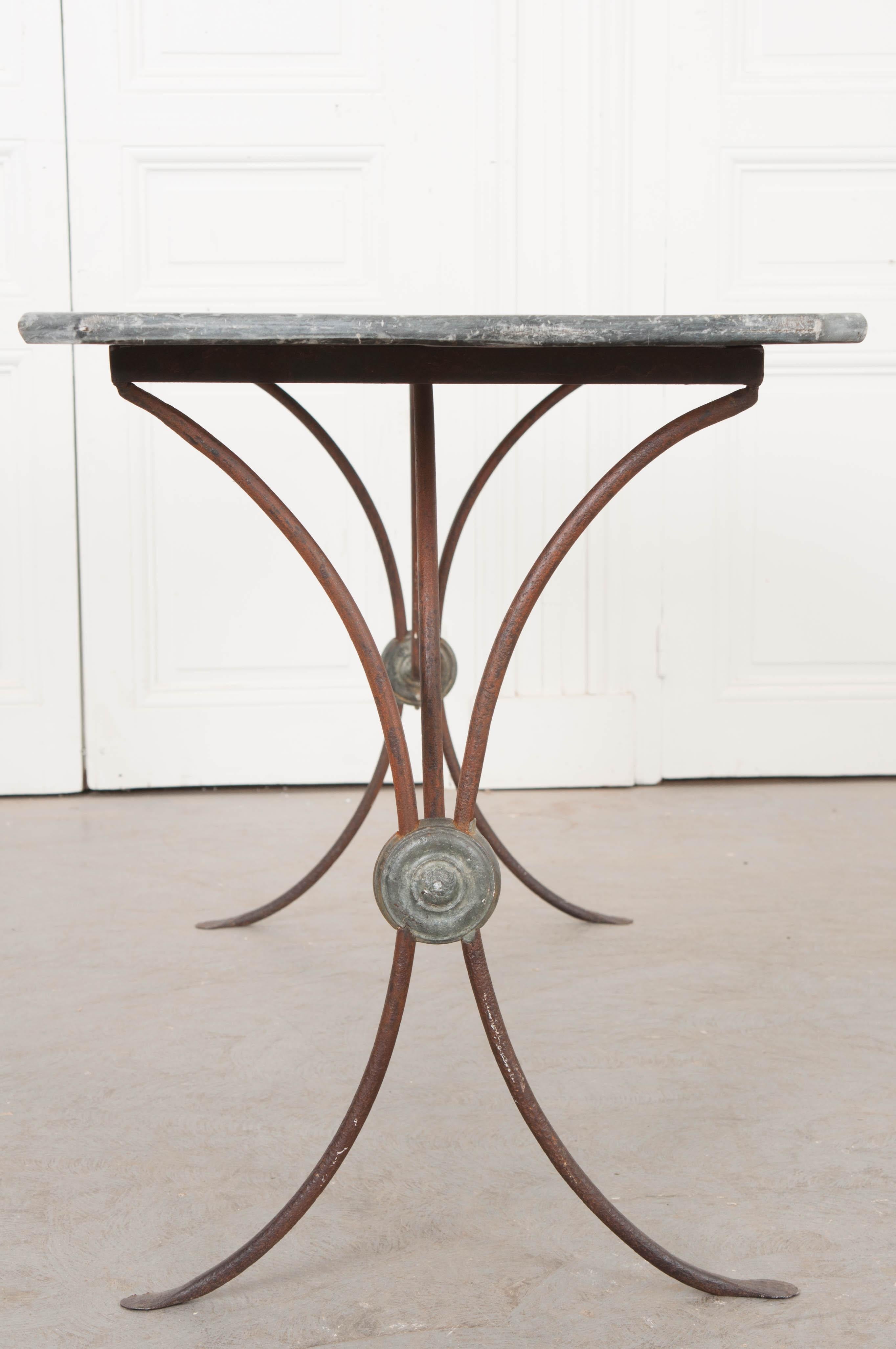 French 19th Century Art Nouveau Bistro Table 4