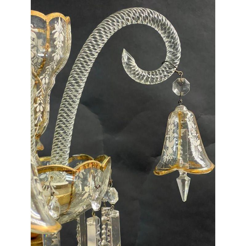 French 19th Century Baccarat 12-Light Chandelier For Sale 6