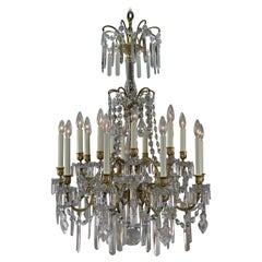 French 19th Century Baccarat Crystal Chandelier
