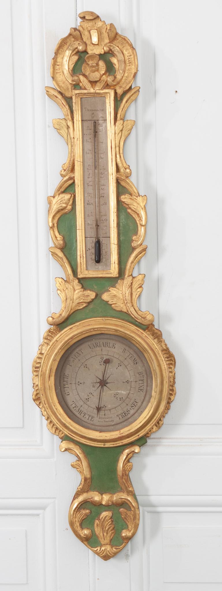 French 19th Century Barometer For Sale 9