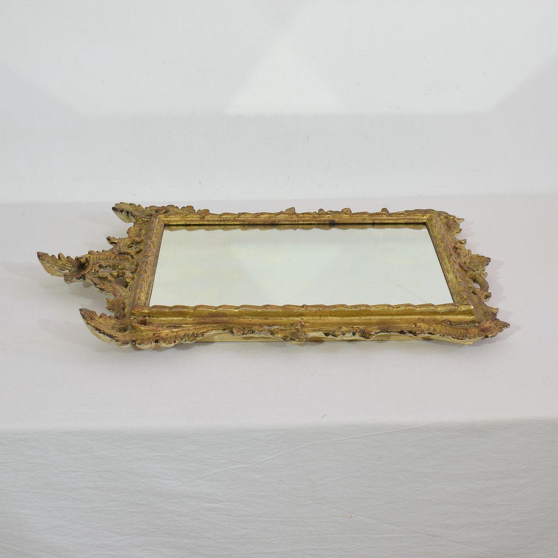 French, 19th Century Baroque Style Giltwood Mirror 6