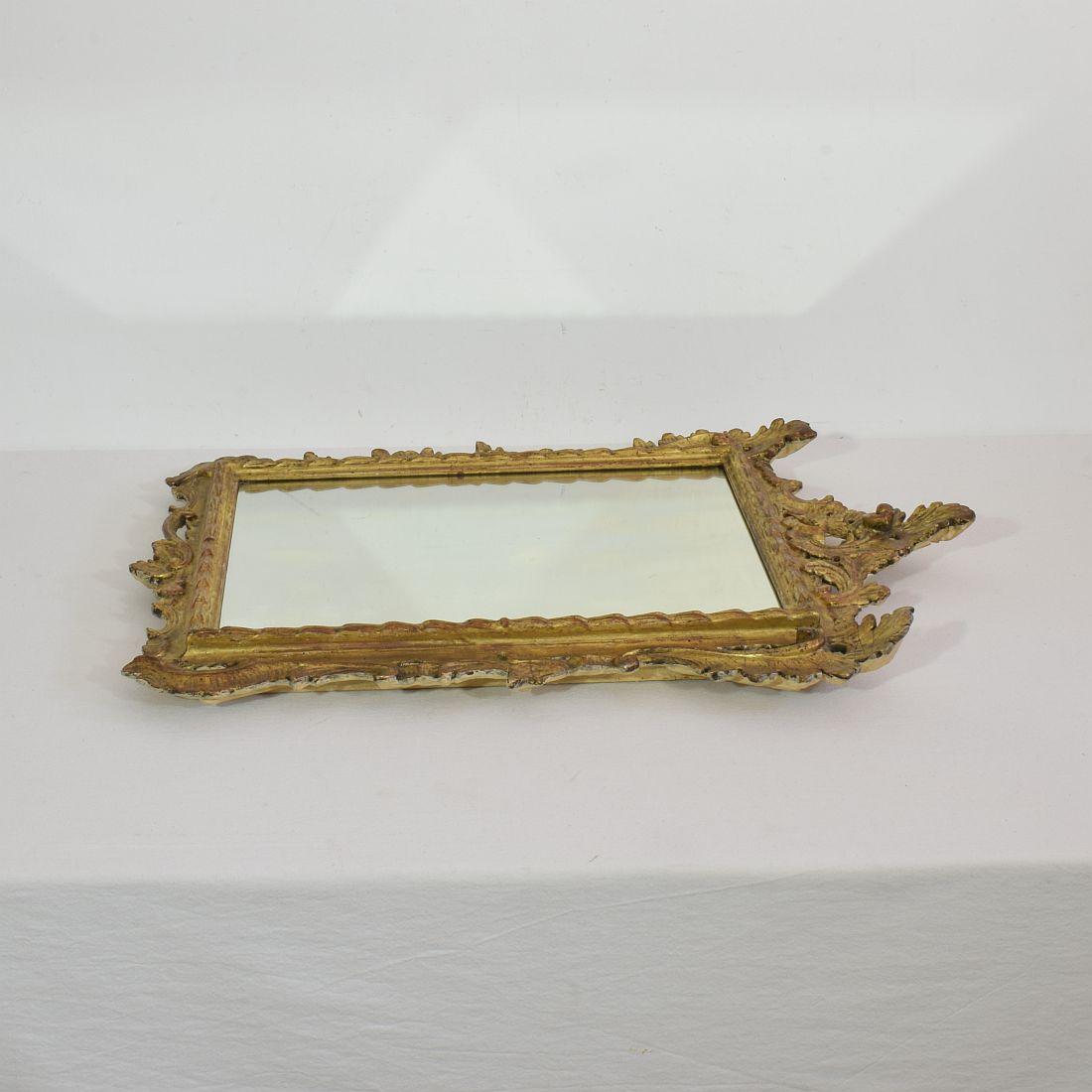 French, 19th Century Baroque Style Giltwood Mirror 8