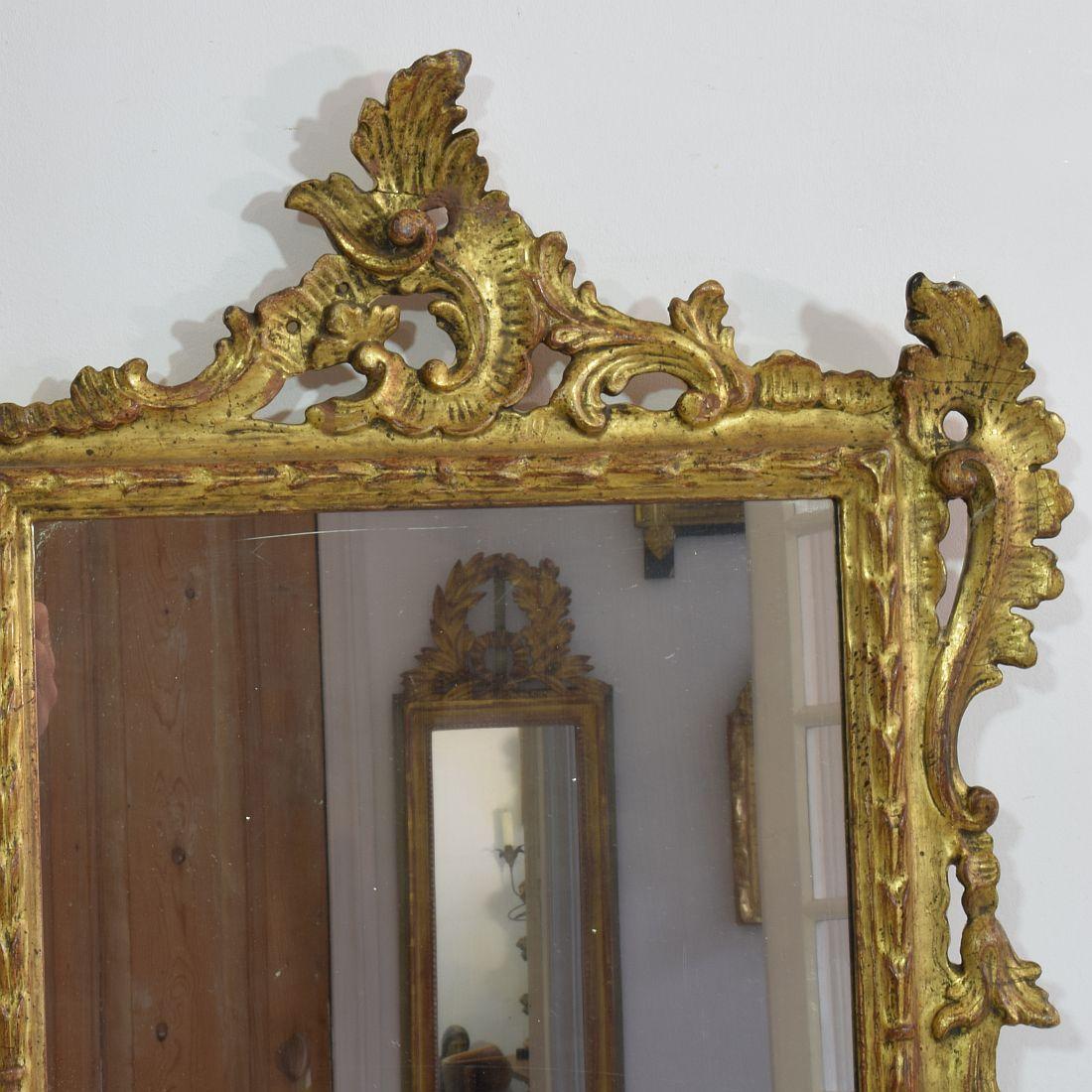 French, 19th Century Baroque Style Giltwood Mirror 1