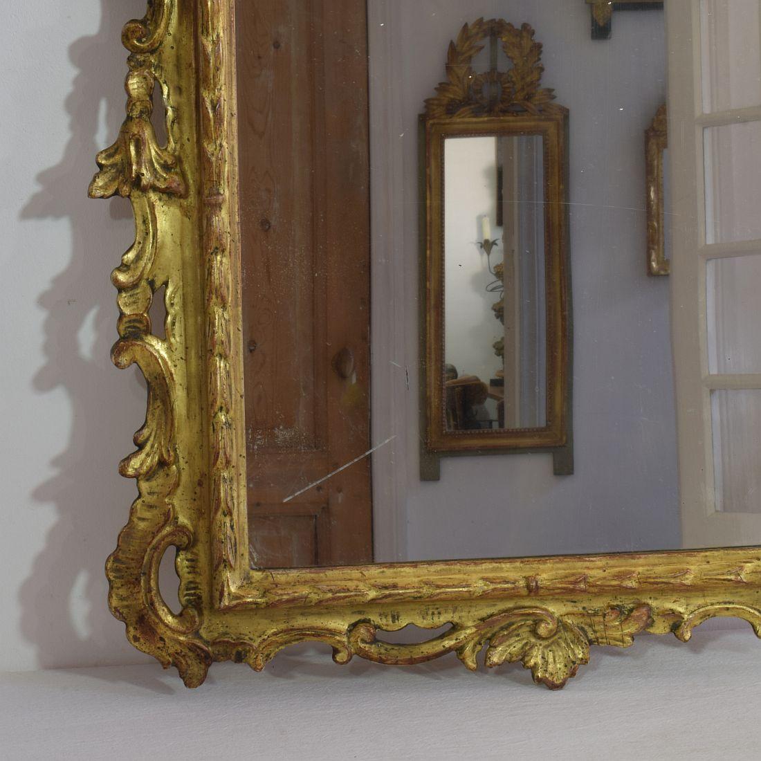 French, 19th Century Baroque Style Giltwood Mirror 2