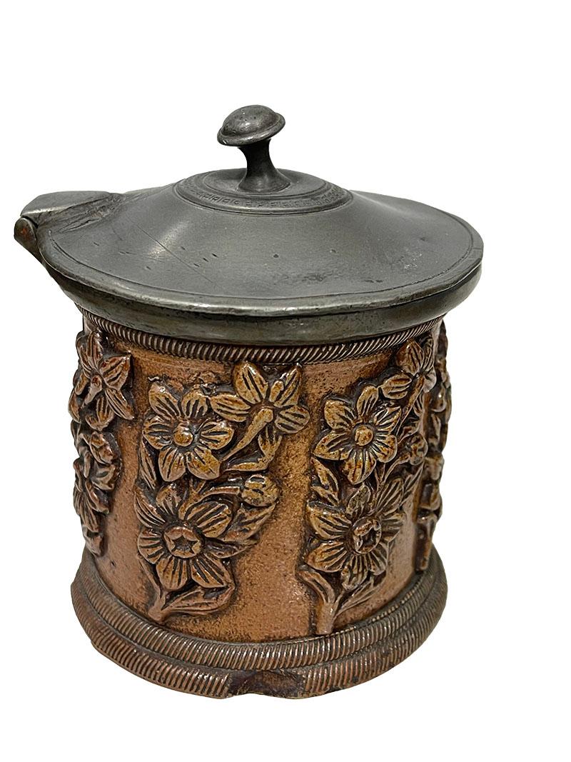 French 19th century Beauvais tobacco stoneware For Sale 2