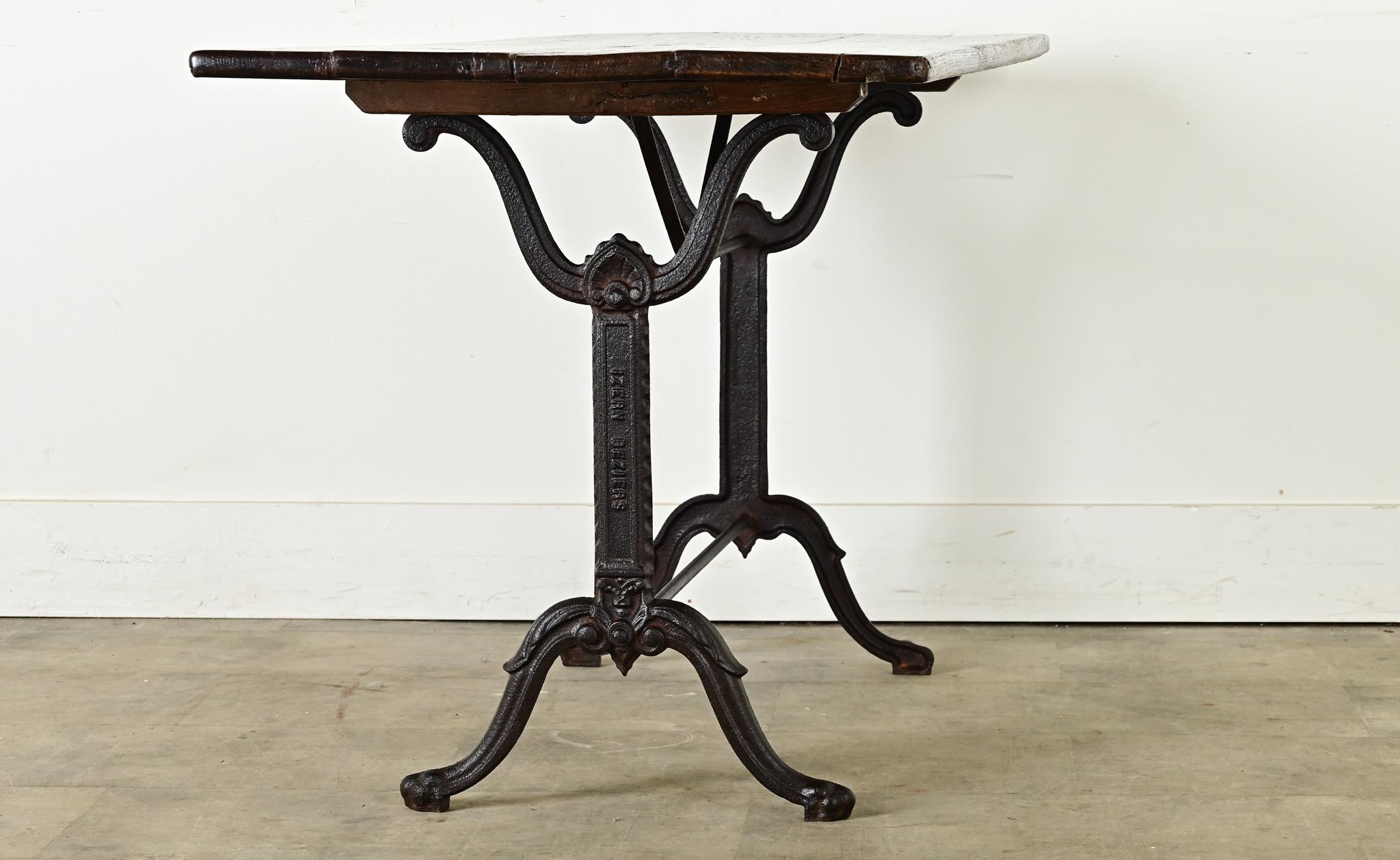 Table de bistrot des Beaux-Arts français du 19e siècle en vente 6