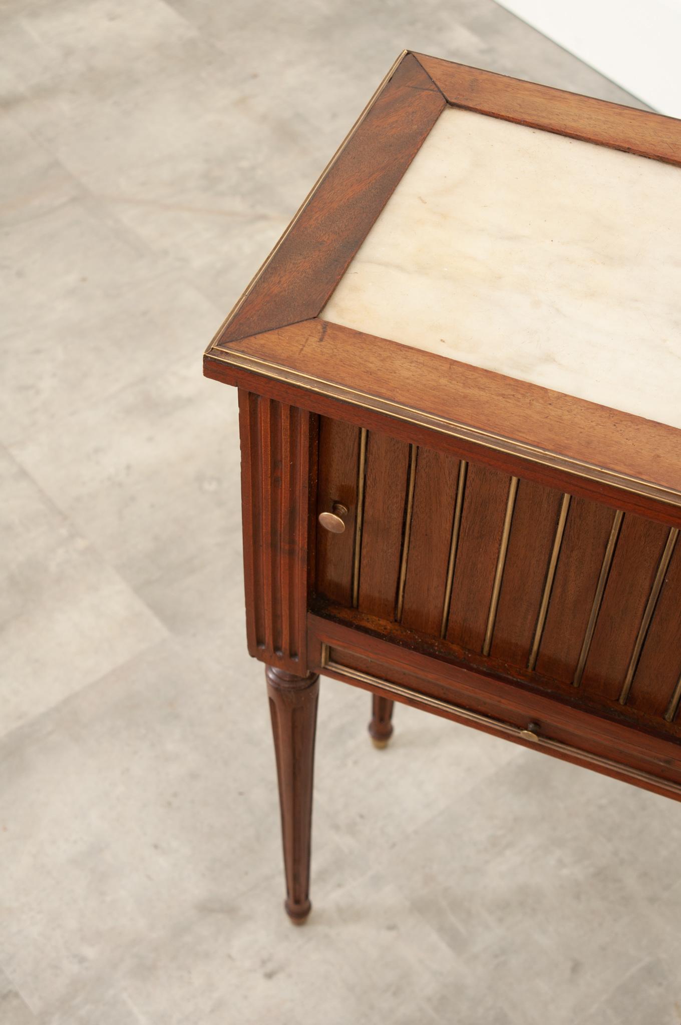 French 19th Century Bedside Table 1