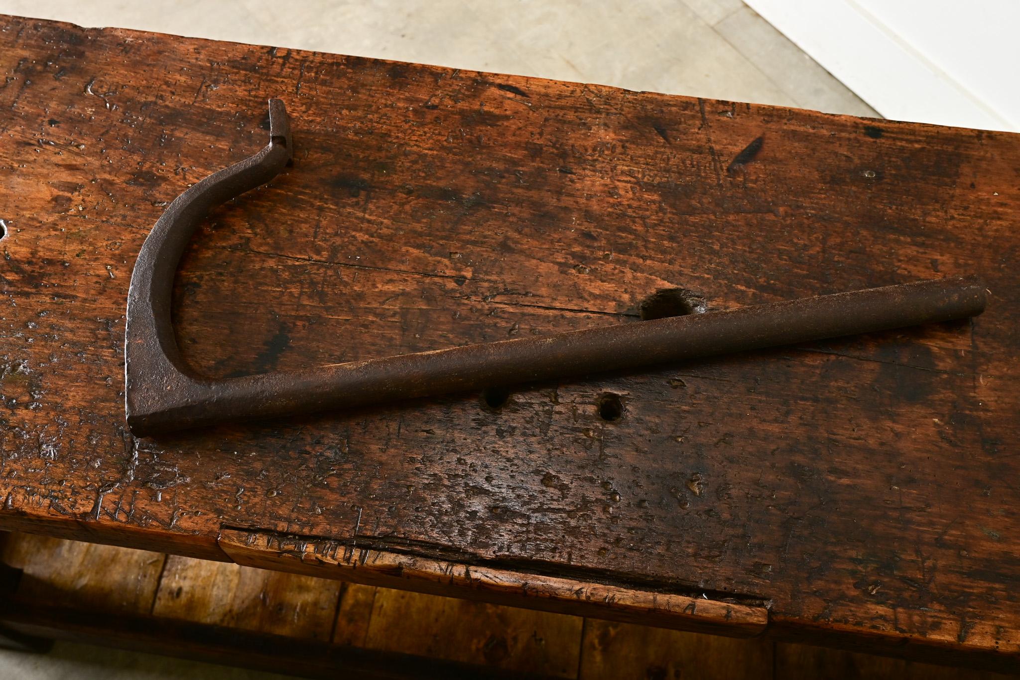 French 19th Century Beech Artisan Workbench 4