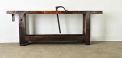 French 19th Century Beech Artisan Workbench
