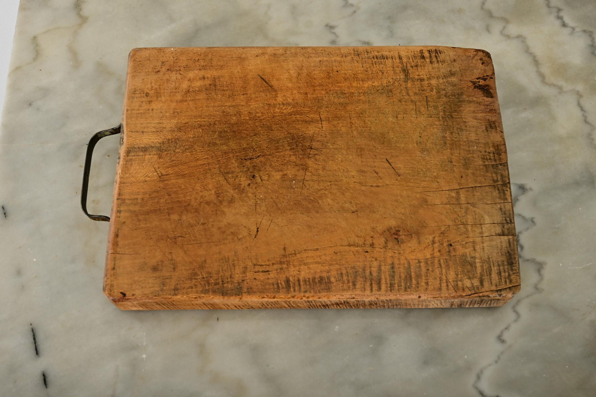 Taco de picar de haya francés del siglo XIX Tallado a mano en venta