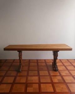 French 19th Century Beech Dining Table