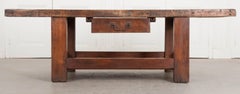 French 19th Century Beechwood Work Coffee Table