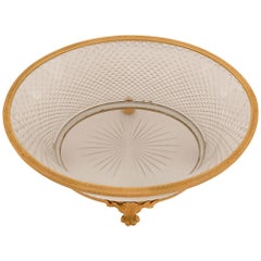 Französischer Tafelaufsatz aus Baccarat-Kristall und Ormolu aus der Belle Époque des 19.