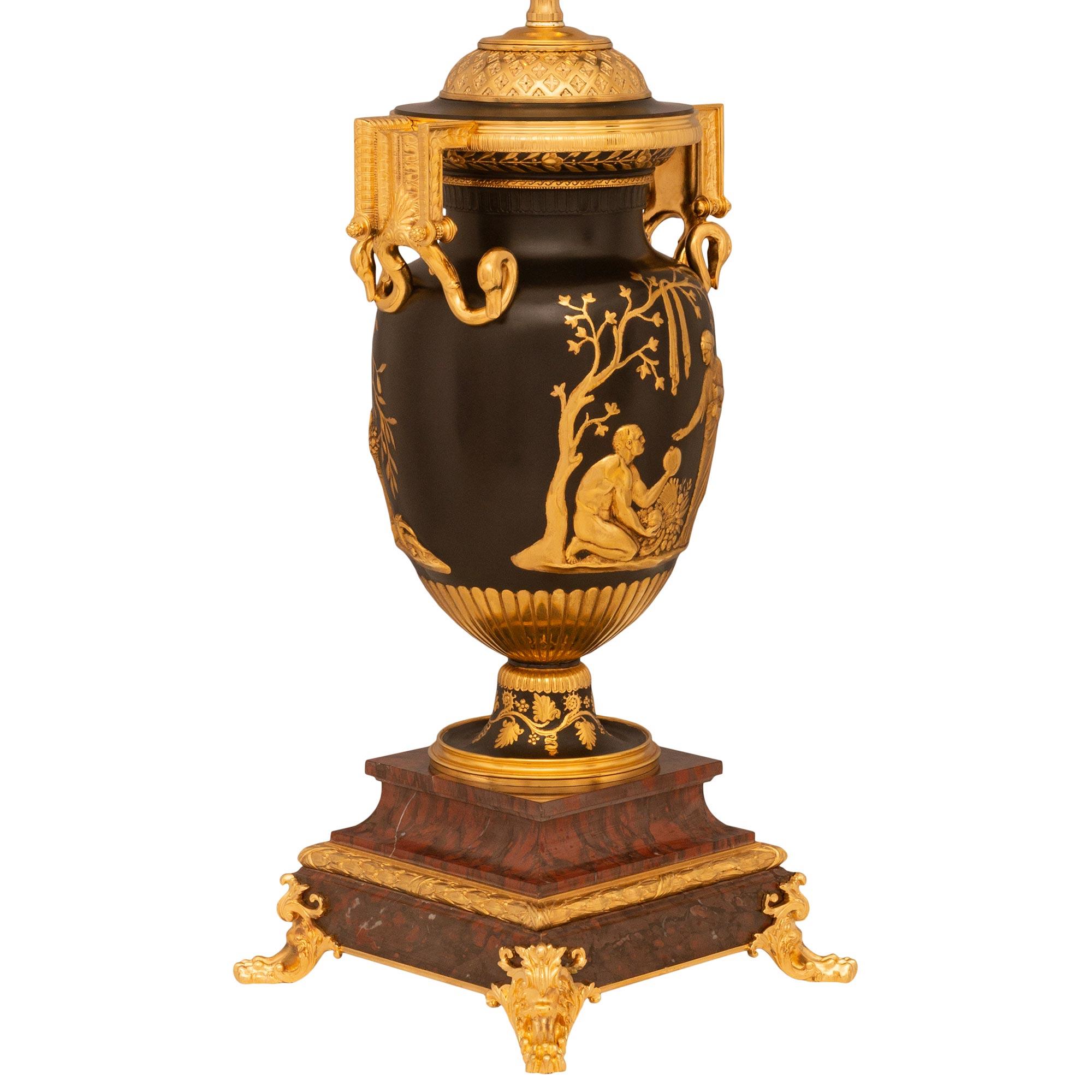 Belle Époque Lampes en bronze et bronze doré d'époque French 19th Century Belle Epoque en vente
