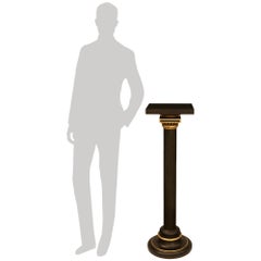 French 19th century Belle Epoque Period Bronze and Ormolu pedestal